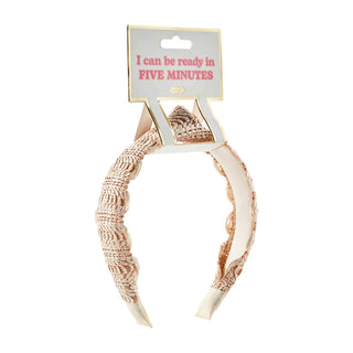 Scalloped Straw Headbands
