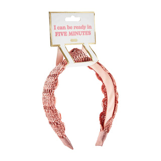 Scalloped Straw Headbands