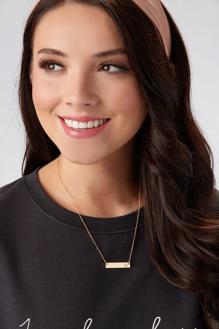 Initial Bar Necklace