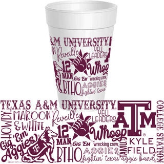 A&M Wrap Styrofoam Cups