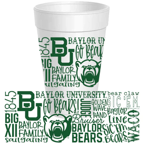 Sassy Cups 16oz Boomer Sooner Styrofoam Cup (10 pack)