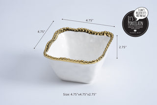 Salerno Square Snack Bowl