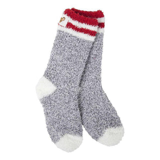 Charcoal Rugby Snug Cozy Socks