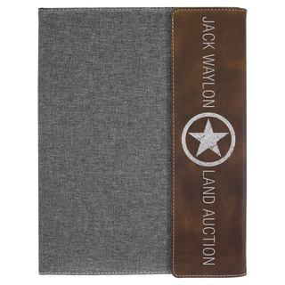Leatherette/Gray Canvas Portfolio