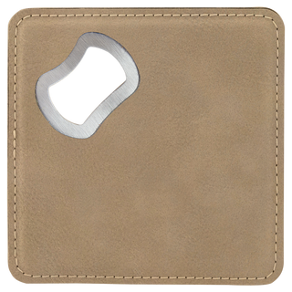 Leatherette Coaster/Bottle Opener