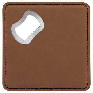Leatherette Coaster/Bottle Opener