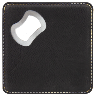 Leatherette Coaster/Bottle Opener
