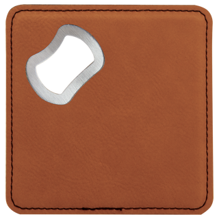 Leatherette Coaster/Bottle Opener