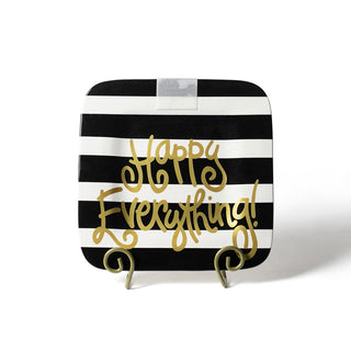 Black Stripe Mini Square Platter
