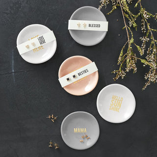 Besties Ceramic Ring Dish & Earrings