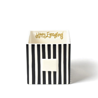 Black Stripe Medium Mini Nesting Cube