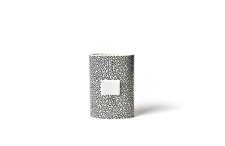 Black Small Dot Mini Oval Vase