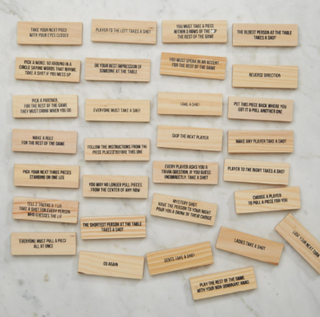 Stumbling Blocks Game w/Shot Glasses