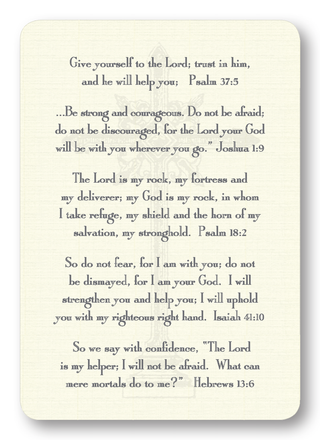 Fear Prayer Card