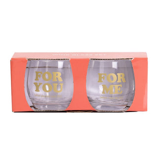 For Me/You Mini Wine Glasses