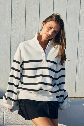 Addison Stripe Pullover