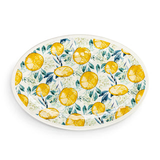 Lemon Large Melamine Oval Platter