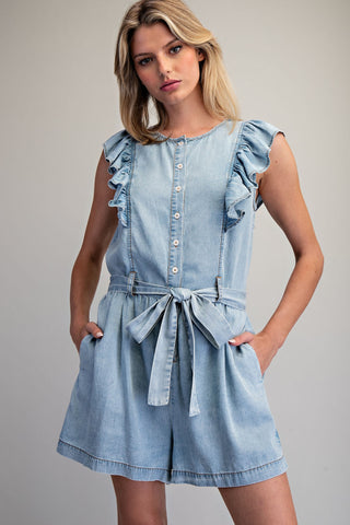 Denim Romper