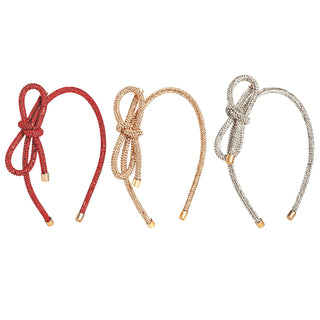 Bow & Rhinestone Headband