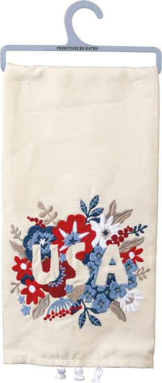 Floral USA Kitchen Towel