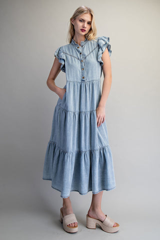 Denim Midi Dress