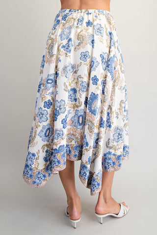 Floral Scarf Skirt