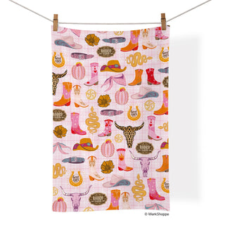 Cowgirl Icons Cotton Tea Towel