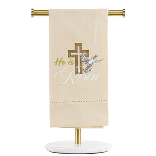 He is Risen Hemstitch Hand Towel