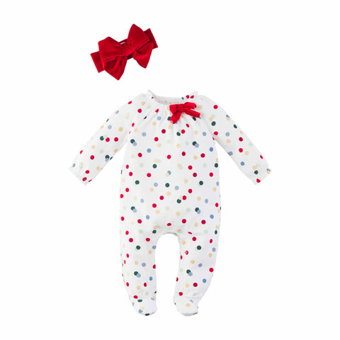 Dot Sleeper & Headband Set