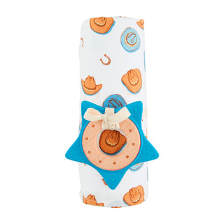 Wild West Swaddle & Teether Set