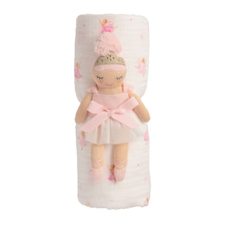 Swaddle and Rattle Set