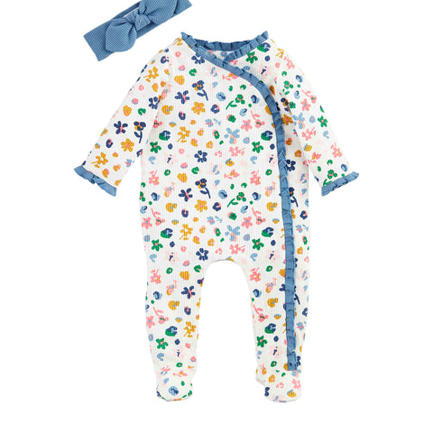 Rainbow Leopard Sleeper & Headband Set