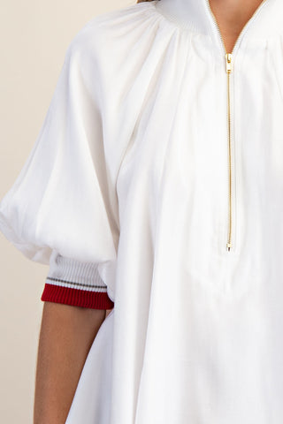 Banded Puff Sleeve Top