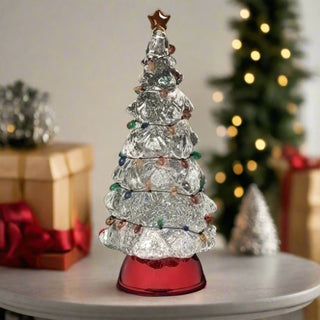 Lighted Tree with Red Base