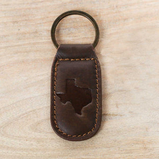 Leather Embossed Keychain