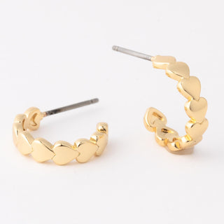 Madeline Heart Hoop Earrings