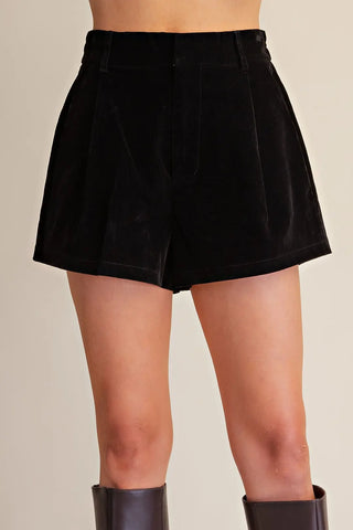 High Waist Stitch Detail Shorts
