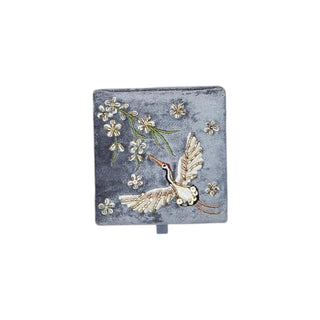 Heron Embellished Pouch & Box