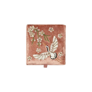 Heron Embellished Pouch & Box