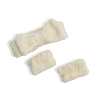 Spa Head and Wristband Set