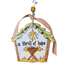 Nativity Thrill of Hope Flat Ornament