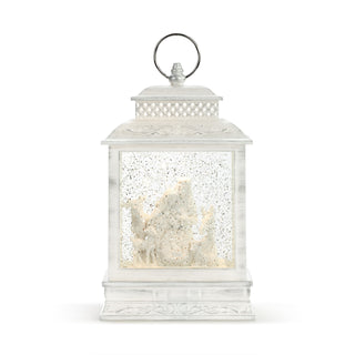 Lit Nativity Stable Scene Lantern