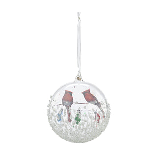 Cardinals on Lightstring Ornament