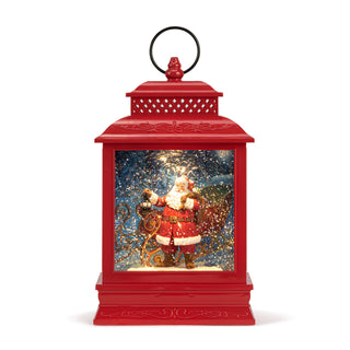 Lit Musical Here Comes Santa Claus Lantern