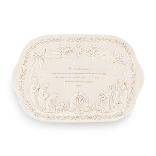 A Child is Born Nativity Platter