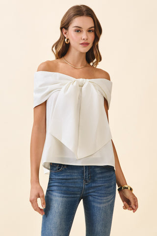 Off Shoulder Bow Top