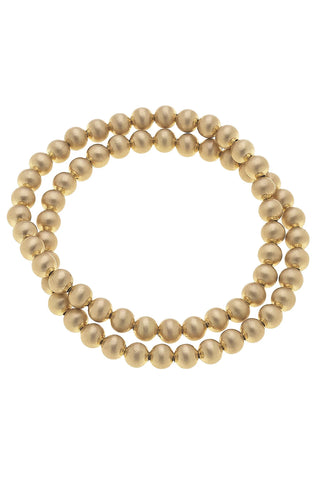 Cypress Ball Bead Stretch Bracelets (Set of 2)