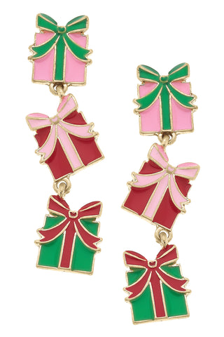 Christmas Gifts Enamel Earrings