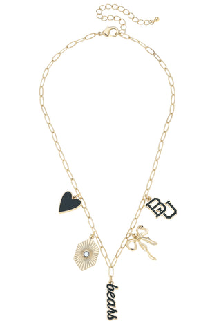 Baylor Bears Paper Clip Charm Necklace