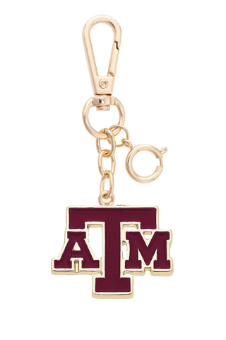 Texas A&M Enamel Logo Bag Charm